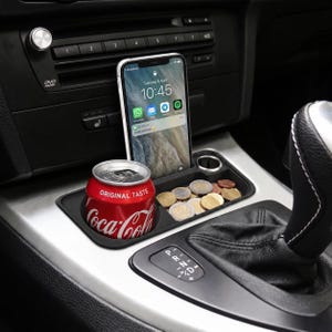Portavasos Consola Compatible BMW E90 E91 E92 E93 | Bandeja Monedero Telefono | Reemplaza OEM 51167118064 | Mejora Interior | PETG Asa