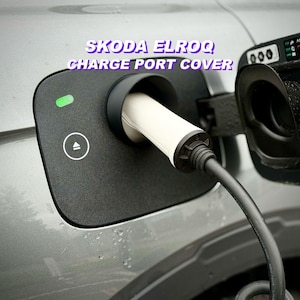 Charge Port Cover Compatible Skoda Elroq | Snow and Rain Protector | Type 2 Connector Shield | EV Electric Vehicle Accessories