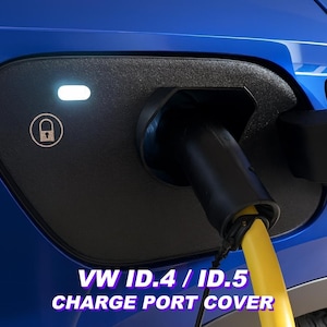 Charge Port Cover Compatible VW ID.4 ID.5 | Snow Rain Protector | Type Two Connector Shield | Ev Auto Accessories
