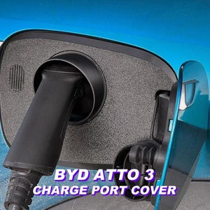 Charge Port Cover Compatible BYD Atto 3 | Snow and Rain Protector | Type Two Connector Shield | EV Electric Vehicle Accessories