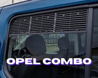 Rejillas Aireacion Ventana Compatible Opel Combo Life Cargo | Aireador Furgoneta Trabajo | Stealth Camper Discreto | Accesorios Van