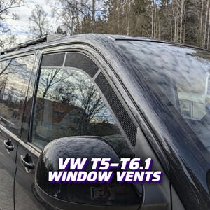 VW T5 T6 T6.1 Front Window Vent Inserts, Pair with Optional Insect Screens