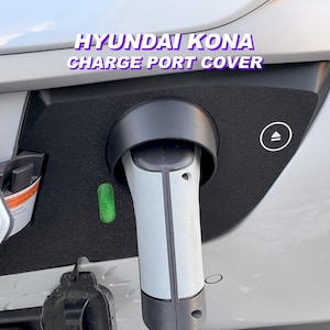 Charge Port Cover Compatible Hyundai Kona | Snow And Ice Protector | Type Two Connector Shield | EV Electric Auto Accessories