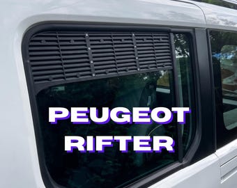 Rejilla Ventilacion Ventana Corredera Compatible Peugeot Rifter | Accesorios Camperizacion Sin Homologar | Aireador Viaje Premium SUV