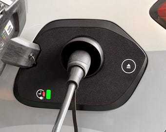 Tapa Puerto Carga Compatible Opel Corsa E | Protector Nieve Lluvia | Escudo Conector Tipo Dos | Accesorios Coche Electrico