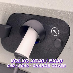 Charge Port Cover Compatible Volvo XC40 EX40 C40 EC40 | Snow Rain Protector | Type Two Connector Shield | EV Auto Accessories