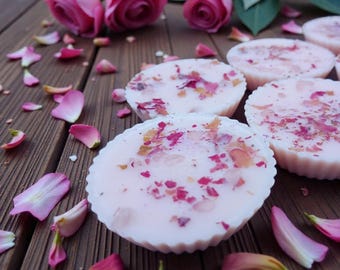 8 Rose Quartz and Rose Petals Infused Wax Tarts | 7 Different Scents to Choose From