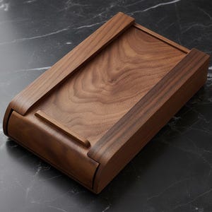 Tiroir de rangement en bois sous le bureau - Organisateur adhésif caché pour le bureau et la maison | Boîte à papeterie en bois naturel pour espaces de travail minimalistes