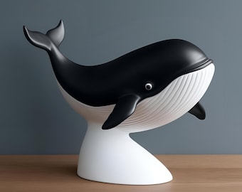 クジラの彫刻 | クジラの棚飾り | 海の動物の置物 - Etsy 日本