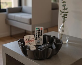 Organic Wave Bowl – Modern Decorative Dish, Minimalist Home Décor, Sculptural Centerpiece Tray