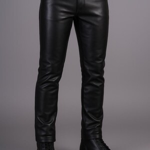 leather pants handmade from soft cowhide