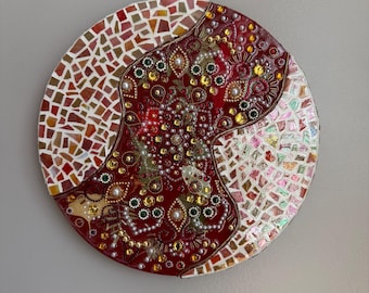 Autumn Riverbed-Beaded Mosaic Wall Art
