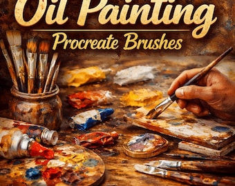 600+ Oil Painting Procreate Brushes Bundle – Ultimate Oil, Impasto & Texture Brush Pack