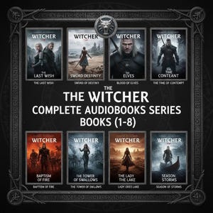 Seria audiobooków Wiedźmin - KSIĄŻKI 1-8