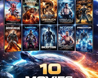 Sci-Fi Movie Bundle | 10 Film Collection | Digital Download | Space, Futuristic & Action Movies Pack