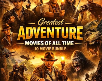 Classic Adventure Movies Bundle – 10 Epic Films (Digital Download)