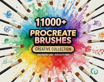 11000+ Procreate Brushes: Ultimate Digital Art Supply Kit