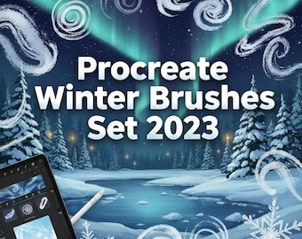 Winter Procreate Brush Set | Snow, Frost Effects