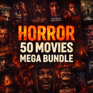 Megapaquete de Películas de Terror / Colección de 50 Películas de Miedo (Descarga Digital)