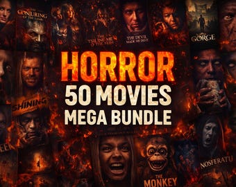Megapaquete de Películas de Terror / Colección de 50 Películas de Miedo (Descarga Digital)