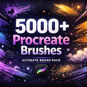 5000+ Procreate Brushes Mega Pack | Digital Art Brushes for Drawing, Sketching, Painting & Illustration