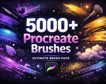 5000+ Procreate Brushes Mega Pack | Digital Art Brushes for Drawing, Sketching, Painting & Illustration