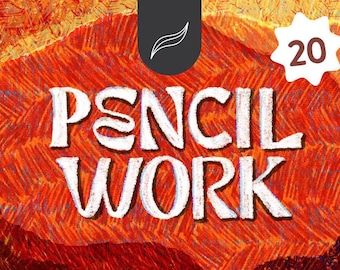 Procreate Coloring Pencil Set | FREE Texture Template | Instant Download