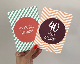 Pregnancy Milestone Cards - Coloures