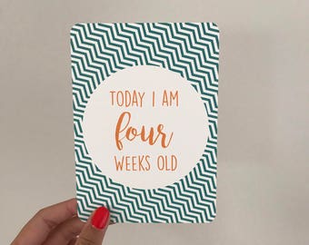 Baby Milestone Cards - Blue/Yellow/Cream