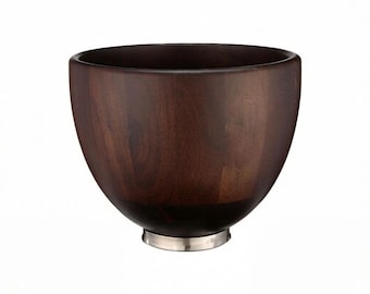 Wood Mixing Bowl, Compatible with 4.5-5 Qt Tilt-Head Stand Mixers, Natural True Wooden Bowls,Wood Mixing Bowl For Tilt