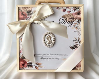 Personalized Wood Memory Box,Custom Carved Wooden Boxes,Wedding Memory Chest, Jewelry Or Photo Box, Couple'S Custom Box
