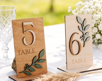 Wooden Wedding Table Number,Outdoor Wedding Decorations,Custom Table Sign