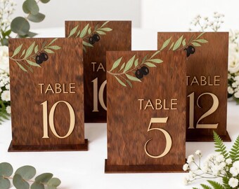 Wooden Wedding Table Numbers, , Rustic Farmhouse Table Decor, Modern Reception Table Decor, Farmhouse Wedding Centerpieces