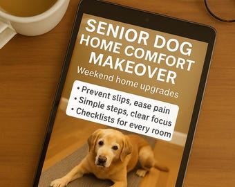 Senior Dog Home Comfort Makeover | Weekend Upgrades for Aging Dogs | Large Print Digital Guide