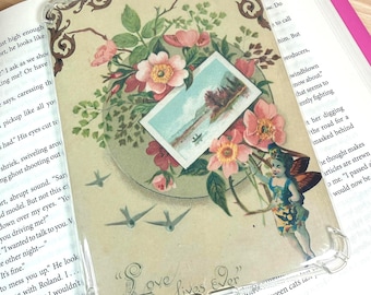 Vintage Floral Kindle Insert | Cottagecore Reader