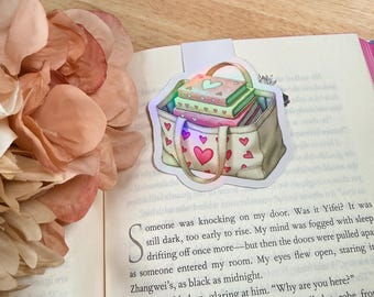 Book Stack Magnetic Bookmark | Cozy Reader Gift