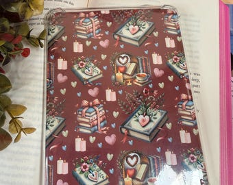 Inserto Kindle romántico y literario / Calcomanía con patrón de lectura acogedor