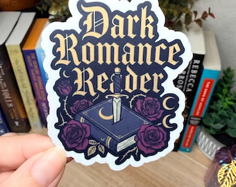 Donkere Romaanse sticker voor de lezer | Gotische BookTok-sticker