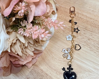 Black Heart Kindle Charm | Gold Bookish Reader Accessory