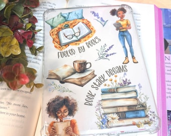 Book Lover Kindle Insert | "Fueled by Books" Design