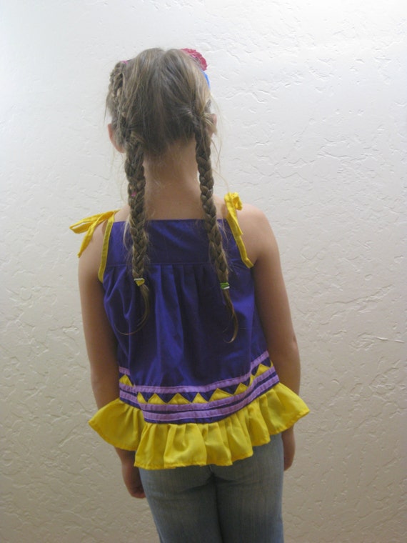Kids Vintage, Appliqued Dress, Girls Ethnic Cloth… - image 5