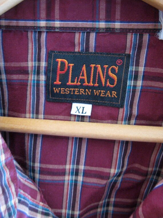 on sale Vintage Western Shirt XL Cowboy Snap Shir… - image 5