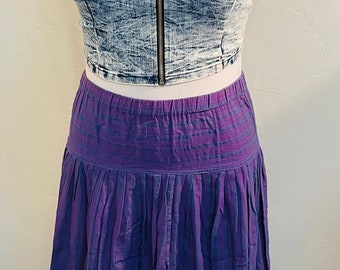 Guatemalan skirt vintage clothing vintage skirt long Ethnic skirt purple skirt vintage woven skirt