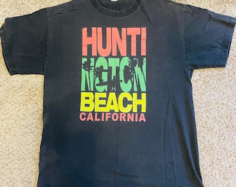Vintage T Shirt vintage California tee shirt  vintage surfer Huntington Beach vintage clothing vintage shirt