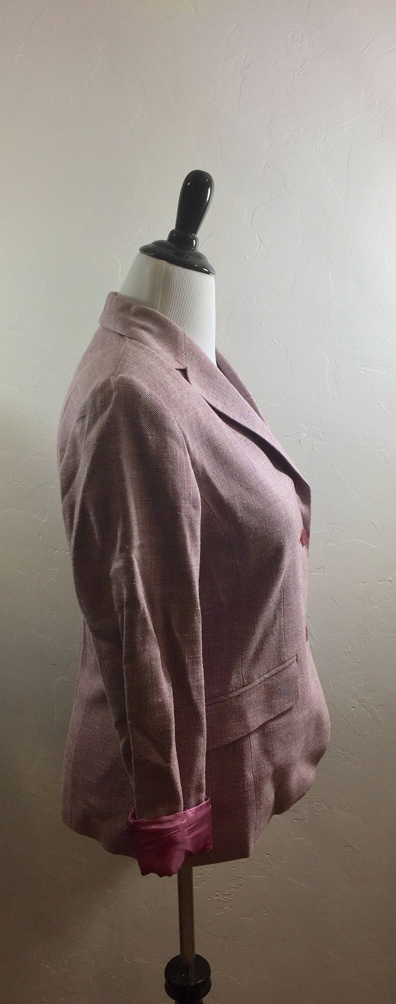 Vintage Clothing, Vintage Blazer, Vintage Pendleton, Pendleton Blazer, Pink Blazer, Vintage Jacket, Pink Pendleton, Vintage, Oregon, Boho image 4