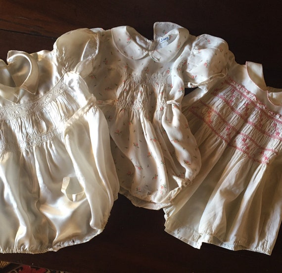 3 vintage Barboteuses/rompers