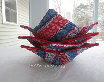 Microwaveable Hot Soup Bowl Cozies, Set Of 4