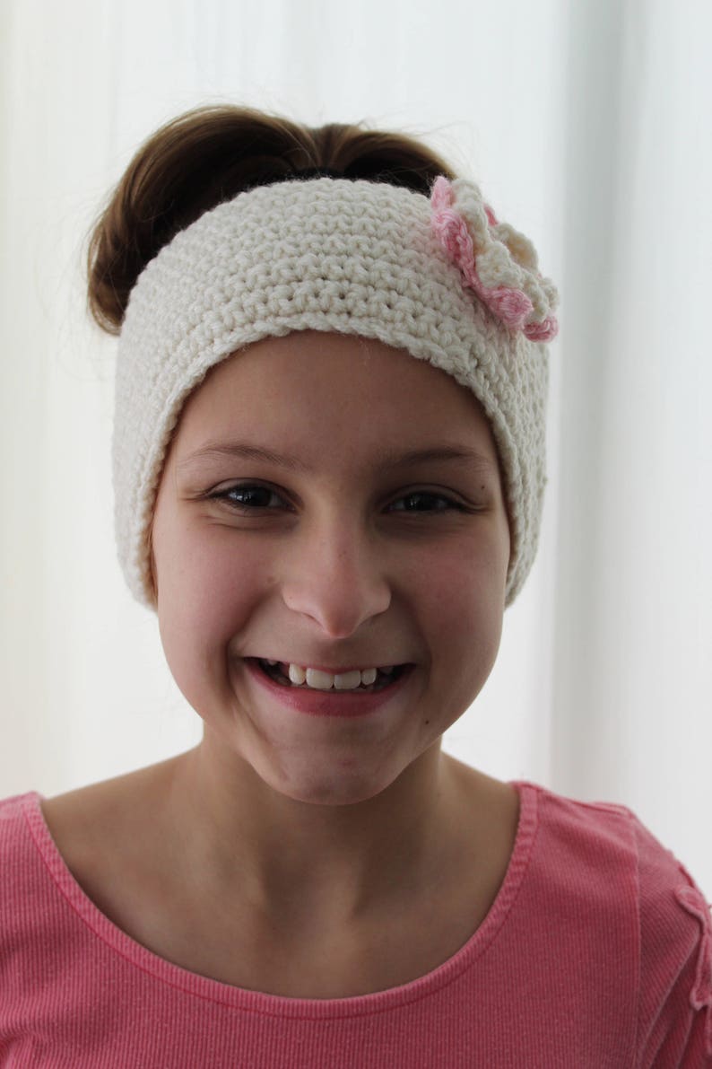 Crochet Ear Warmer Handmade Ear Warmer Adult Head size 21 to 22 Winter Ear Warmer Winter Headband Size Ear Warmer Headband