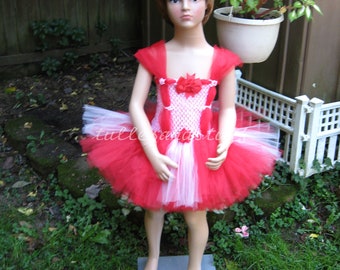 Handmade Girls Short Tutu Dress, Size 3 To 4 years