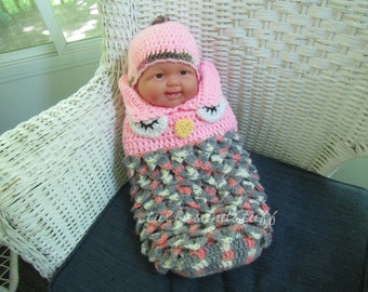 Handmade Crochet Baby Cacoon Bunting, Size - New Born To 3 Months